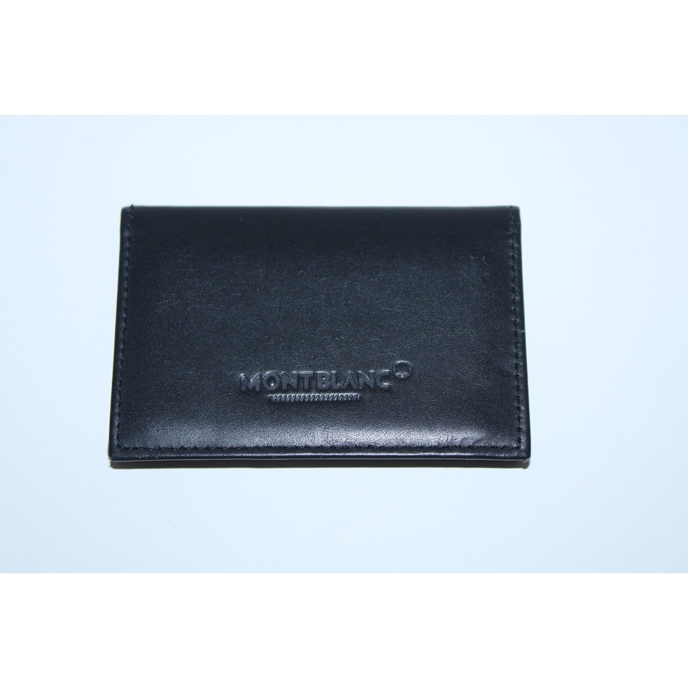 Montblanc Men's Black Small Leather Card Holder Wallet